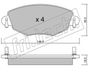 327.0 Sada brzdových destiček, kotoučová brzda fri.tech.