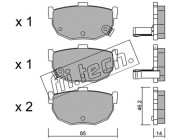 371.0 Sada brzdových destiček, kotoučová brzda fri.tech.