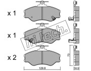 375.0 Sada brzdových destiček, kotoučová brzda fri.tech.