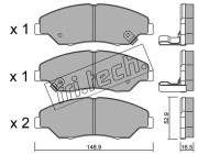 385.0 Sada brzdových destiček, kotoučová brzda fri.tech.