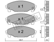 388.0 Sada brzdových destiček, kotoučová brzda fri.tech.