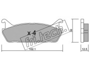 399.0 fri.tech. sada brzdových platničiek kotúčovej brzdy 399.0 fri.tech.