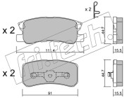 415.0 Sada brzdových destiček, kotoučová brzda fri.tech.