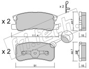 415.1 Sada brzdových destiček, kotoučová brzda fri.tech.