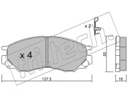 416.0 Sada brzdových destiček, kotoučová brzda fri.tech.