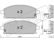 421.1 Sada brzdových destiček, kotoučová brzda fri.tech.