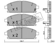 421.2 Sada brzdových destiček, kotoučová brzda fri.tech.