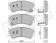 452.0 Sada brzdových destiček, kotoučová brzda fri.tech.