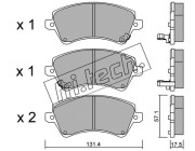 462.0 fri.tech. sada brzdových platničiek kotúčovej brzdy 462.0 fri.tech.