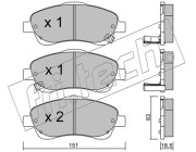 466.0 Sada brzdových destiček, kotoučová brzda fri.tech.