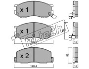 471.0 Sada brzdových destiček, kotoučová brzda fri.tech.