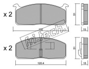 473.0 Sada brzdových destiček, kotoučová brzda fri.tech.