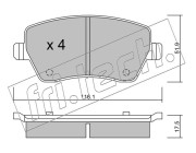 501.0 Sada brzdových destiček, kotoučová brzda fri.tech.