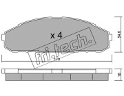 511.0 Sada brzdových destiček, kotoučová brzda fri.tech.