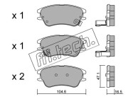 518.0 Sada brzdových destiček, kotoučová brzda fri.tech.