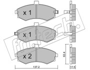 520.0 Sada brzdových destiček, kotoučová brzda fri.tech.