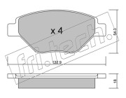 559.0 Sada brzdových destiček, kotoučová brzda fri.tech.