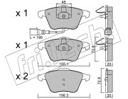 565.4 Sada brzdových destiček, kotoučová brzda fri.tech.