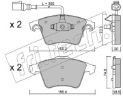 568.2 Sada brzdových destiček, kotoučová brzda fri.tech.