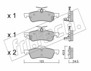 572.1 Sada brzdových destiček, kotoučová brzda fri.tech.