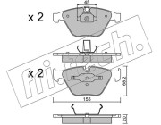 574.4 Sada brzdových destiček, kotoučová brzda fri.tech.