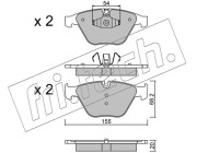 574.6 Sada brzdových destiček, kotoučová brzda fri.tech.