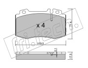 579.0 Sada brzdových destiček, kotoučová brzda fri.tech.