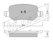 581.0 Sada brzdových destiček, kotoučová brzda fri.tech.