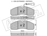 594.7 Sada brzdových destiček, kotoučová brzda fri.tech.