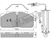 598.2W fri.tech. sada brzdových platničiek kotúčovej brzdy 598.2W fri.tech.