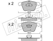 615.0 Sada brzdových destiček, kotoučová brzda fri.tech.