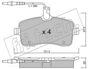 616.0 Sada brzdových destiček, kotoučová brzda fri.tech.