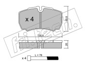 620.0 Sada brzdových destiček, kotoučová brzda fri.tech.