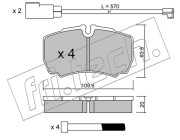 620.2W Sada brzdových destiček, kotoučová brzda fri.tech.