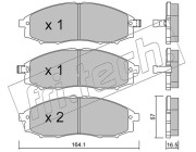 627.0 Sada brzdových destiček, kotoučová brzda fri.tech.