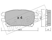 631.0 Sada brzdových destiček, kotoučová brzda fri.tech.