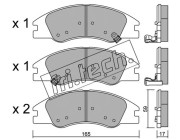 646.0 Sada brzdových destiček, kotoučová brzda fri.tech.