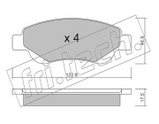 653.0 Sada brzdových destiček, kotoučová brzda fri.tech.