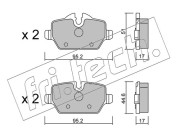 657.0 Sada brzdových destiček, kotoučová brzda fri.tech.