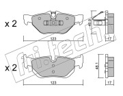 658.0 Sada brzdových destiček, kotoučová brzda fri.tech.