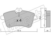 663.0 Sada brzdových destiček, kotoučová brzda fri.tech.