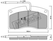 664.0 Sada brzdových destiček, kotoučová brzda fri.tech.