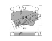 673.0 Sada brzdových destiček, kotoučová brzda fri.tech.