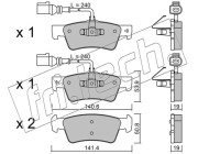 677.0 Sada brzdových destiček, kotoučová brzda fri.tech.