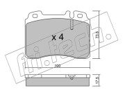 683.0 Sada brzdových destiček, kotoučová brzda fri.tech.