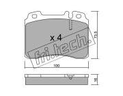 683.1 Sada brzdových destiček, kotoučová brzda fri.tech.