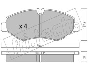 687.1 Sada brzdových destiček, kotoučová brzda fri.tech.