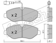 687.4 Sada brzdových destiček, kotoučová brzda fri.tech.