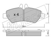 688.0 Sada brzdových destiček, kotoučová brzda fri.tech.