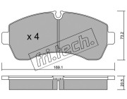 689.0 fri.tech. sada brzdových platničiek kotúčovej brzdy 689.0 fri.tech.